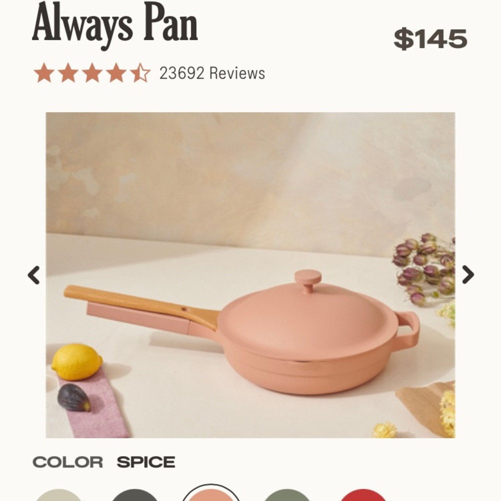 SOLD | The Always Pan in Spice (dusty pink)